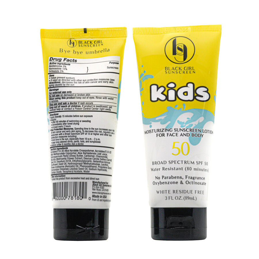 Black Girl Sunscreen for Kids, Broad Spectrum, SPF 50, 3 oz